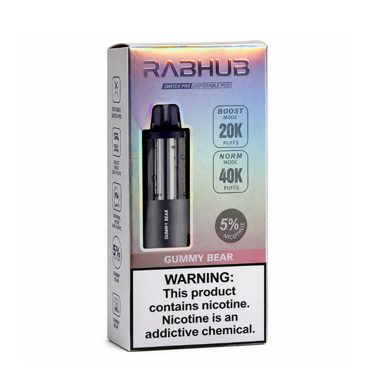 RABHUB 40K POD - GUMMY BEAR | Authentic Disposable Vape | iPuff24 Texas