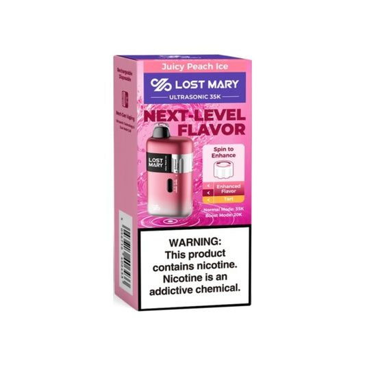 LOST MARY 35K JUICY PEACH ICE | Authentic Disposable Vape | iPuff24 Texas