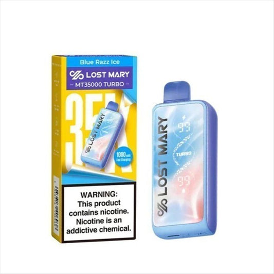 LOST MARY 35K BLUE RAZZ ICE | Authentic Disposable Vape | iPuff24 Texas