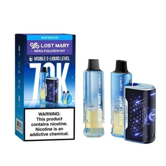 LOST MARY 70K KIT - BLUE RAZZ ICE | Authentic Disposable Vape | iPuff24 Texas