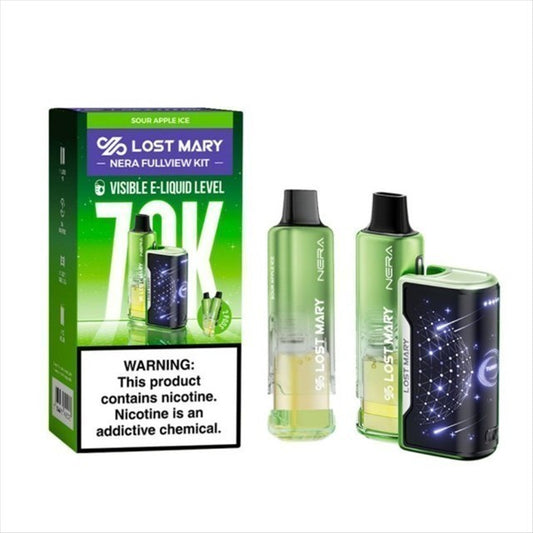 LOST MARY 70K KIT - SOUR APPLE ICE | Authentic Disposable Vape | iPuff24 Texas