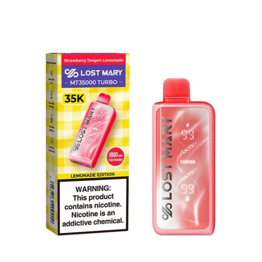 LOST MARY 35K STRAWBERRY DRAGON LEMONADE | Authentic Disposable Vape | iPuff24 Texas