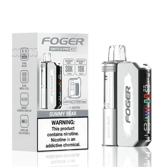 FOGER 30K SWITCH PRO KIT GUMMY BEAR | Authentic Disposable Vape | iPuff24 Texas