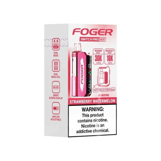 FOGER 30K SWITCH PRO KIT STRAWBERRY WATERMELON | Authentic Disposable Vape | iPuff24 Texas
