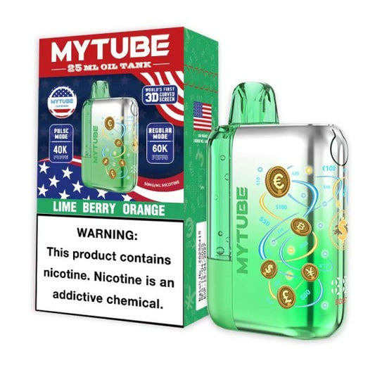 MYTUBE 60K - LIME BERRY ORANGE | Authentic Disposable Vape | iPuff24 Texas