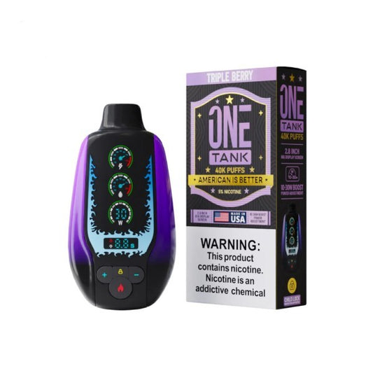 ONE TANK 40K - TRIPLE BERRY | Authentic Disposable Vape | iPuff24 Texas
