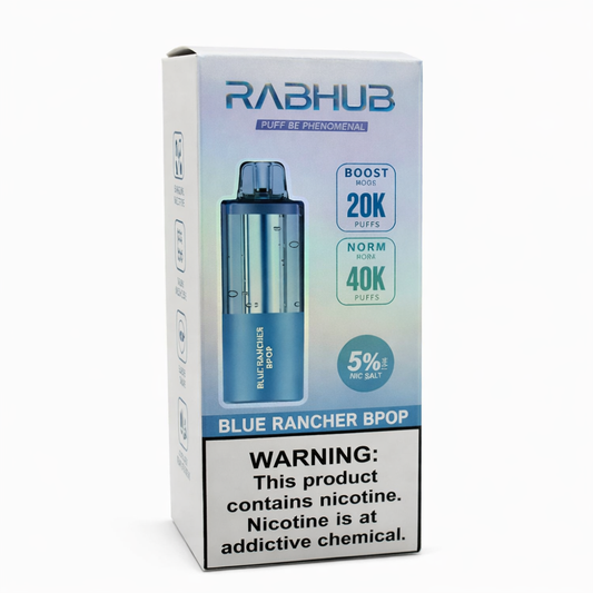 RABHUB 40K POD - BLUE RANCHER BPOP | Authentic Disposable Vape | iPuff24 Texas
