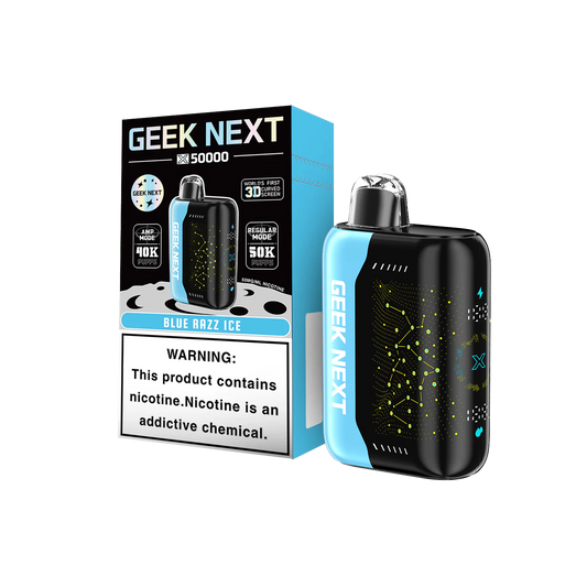 GEEK NEXT 50K - BLUE RAZZ ICE | Authentic Disposable Vape | iPuff24 Texas