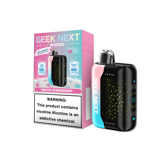 GEEK NEXT 50K - FROZEN STRAWBERRY | Authentic Disposable Vape | iPuff24 Texas