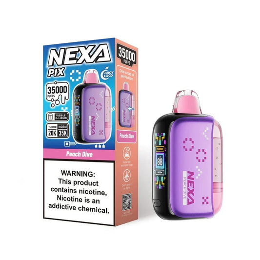 NEXA PIX 35K PUFF 5PK PEACH DRIVE | Authentic Disposable Vape | iPuff24 Texas