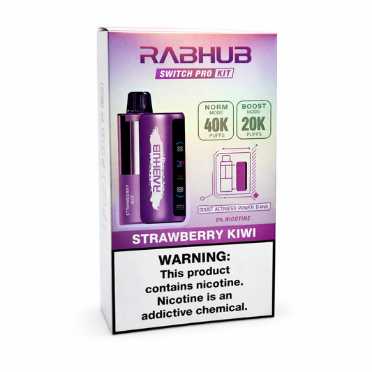 RABHUB 40K KIT - STRAWBERRY KIWI | Authentic Disposable Vape | iPuff24 Texas
