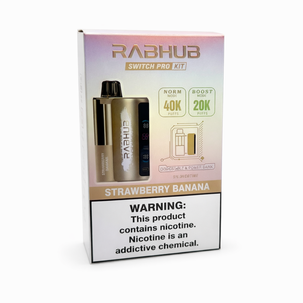 RABHUB 40K KIT - STRAWBERRY BANANA | Authentic Disposable Vape | iPuff24 Texas
