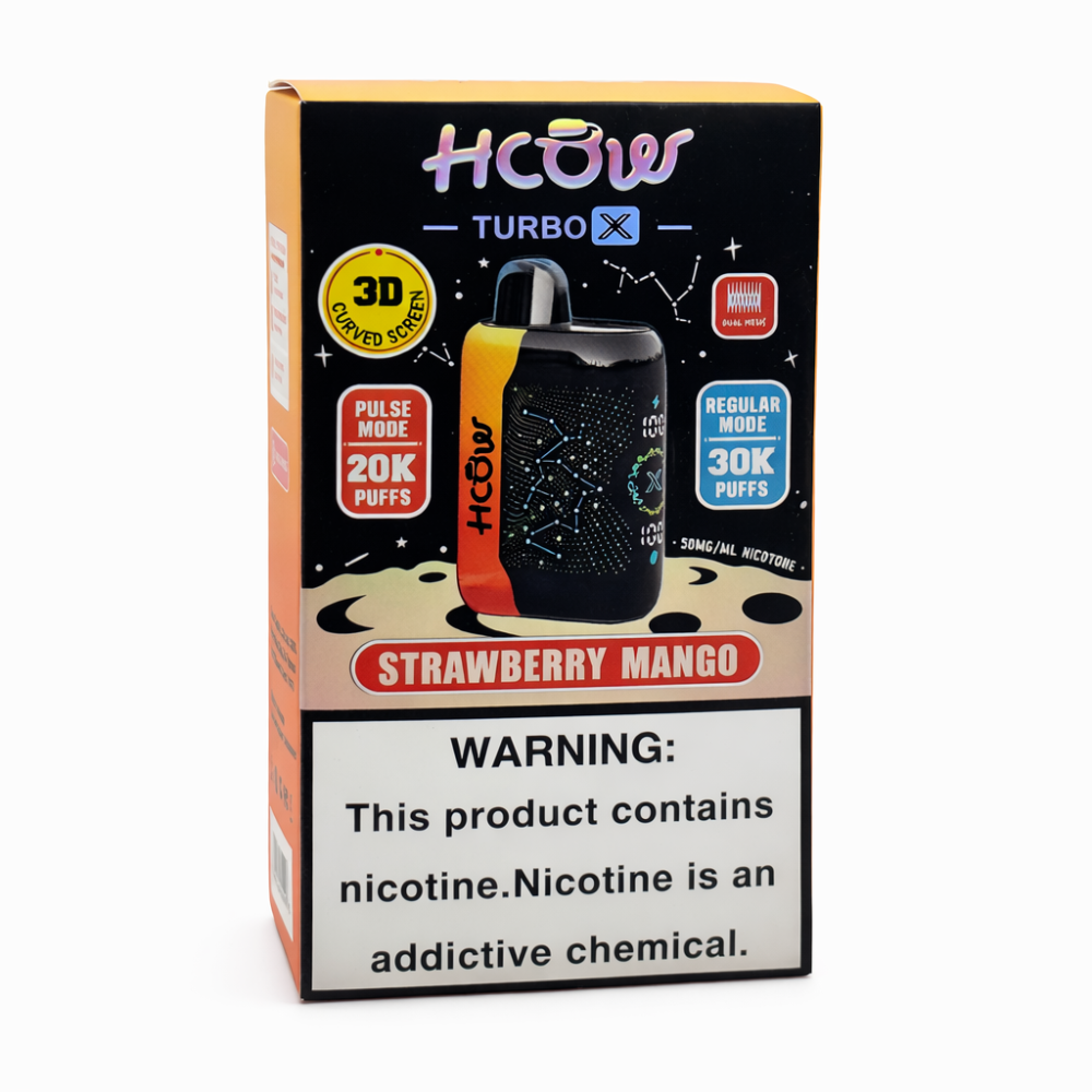 HCOW TURBO X STRAWBERRY MANGO | Authentic Disposable Vape | iPuff24 Texas