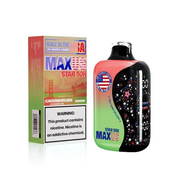 MAXUS STAR 50K - CALI KIWI SPLASH | Authentic Disposable Vape | iPuff24 Texas