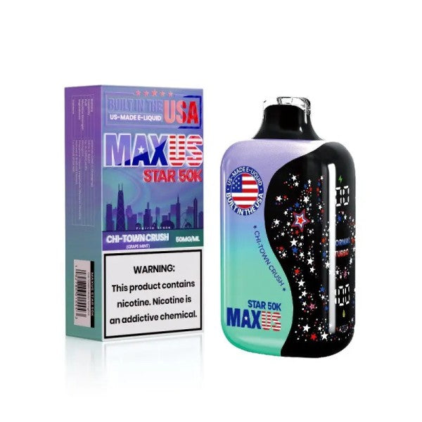 MAXUS STAR 50K - CHI-TOWN CRUSH | Authentic Disposable Vape | iPuff24 Texas