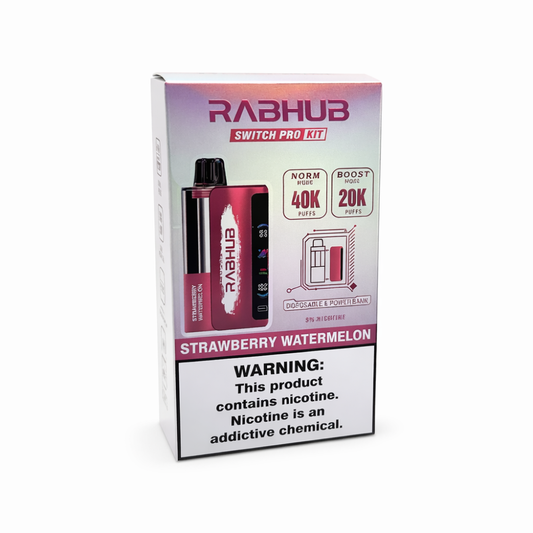 RABHUB 40K KIT - STRAWBERRY WATERMELON | Authentic Disposable Vape | iPuff24 Texas