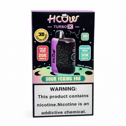 HCOW TURBO X SOUR FCUKING FAB | Authentic Disposable Vape | iPuff24 Texas