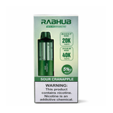 RABHUB 40K POD - SOUR CRANAPPLE | Authentic Disposable Vape | iPuff24 Texas