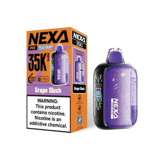 NEXA PIX 35K PUFF 5PK GRAPE SLUSH | Authentic Disposable Vape | iPuff24 Texas