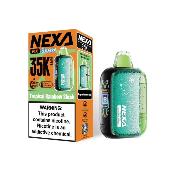 NEXA PIX 35K PUFF 5PK TROPICAL RAINBOW SLUSH | Authentic Disposable Vape | iPuff24 Texas