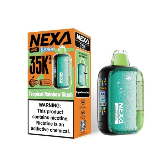 NEXA PIX 35K PUFF 5PK TROPICAL RAINBOW SLUSH | Authentic Disposable Vape | iPuff24 Texas