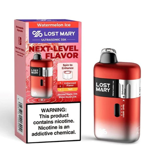 LOST MARY 35K  WATERMELON ICE | Authentic Disposable Vape | iPuff24 Texas