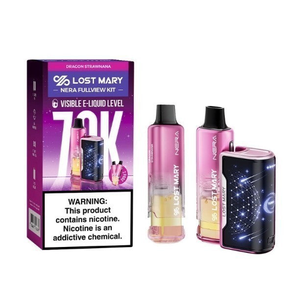 LOST MARY 70K KIT - DRAGON STRAWNANA | Authentic Disposable Vape | iPuff24 Texas