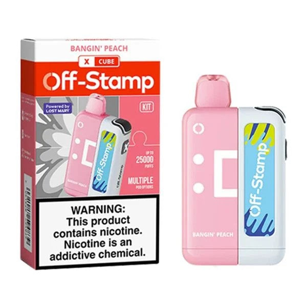 OFF STAMP X CUBE BANGIN PEACH 25K | Authentic Disposable Vape | iPuff24 Texas