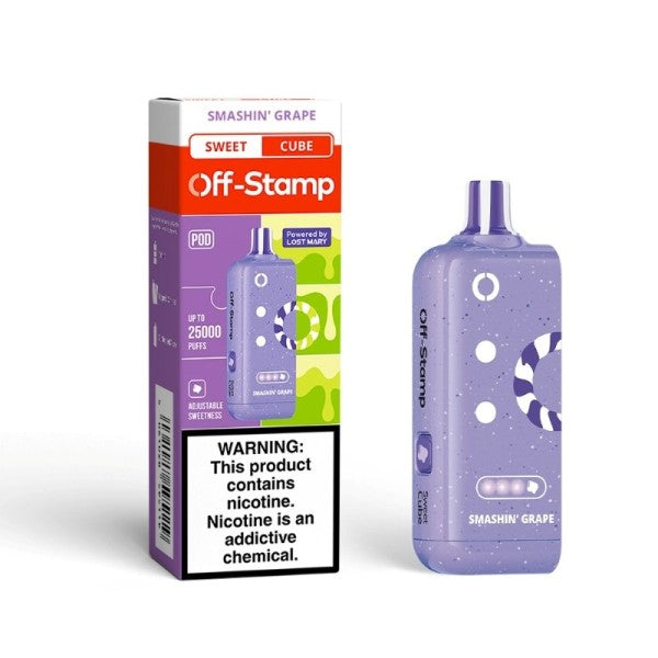 OFF STAMP 25K POD SMASHIN GRAPE | Authentic Disposable Vape | iPuff24 Texas