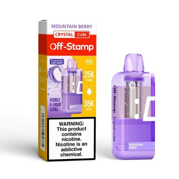 OFF STAMP CRYSTAL POD 35K - MOUNTAIN BERRY | Authentic Disposable Vape | iPuff24 Texas