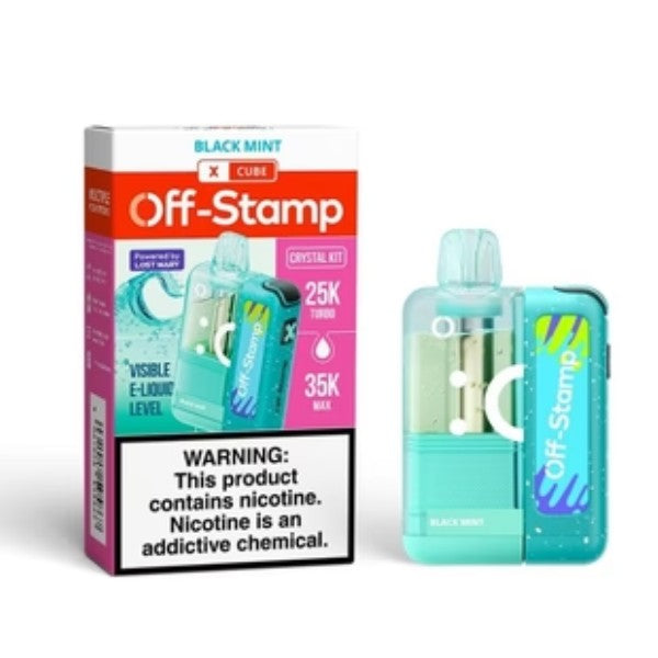 OFF STAMP 35K KIT - BLACK MINT | Authentic Disposable Vape | iPuff24 Texas