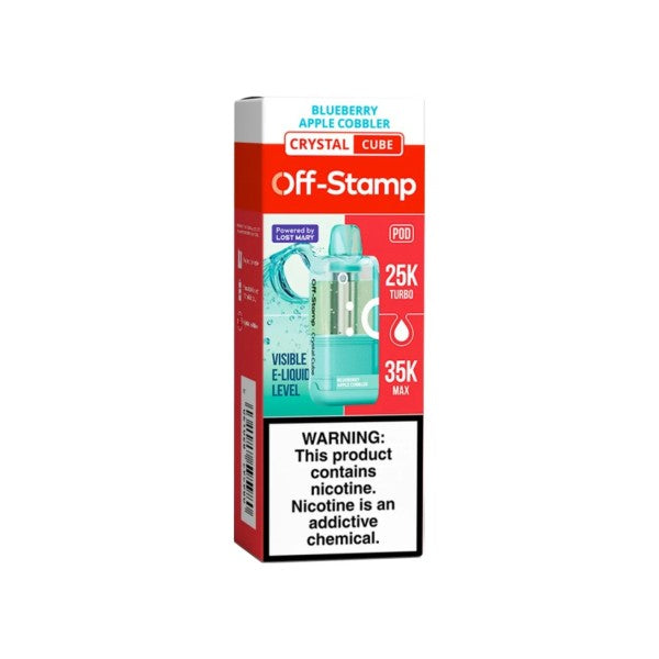 OFF STAMP CRYSTAL POD 35K - BLUEBERRY APPLE COBBLER | Authentic Disposable Vape | iPuff24 Texas