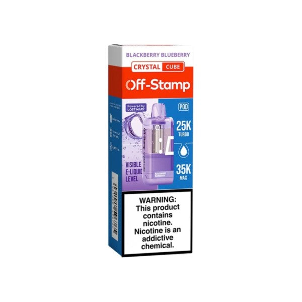 OFF STAMP CRYSTAL POD 35K - BLACKBERRY BLUEBERRY | Authentic Disposable Vape | iPuff24 Texas