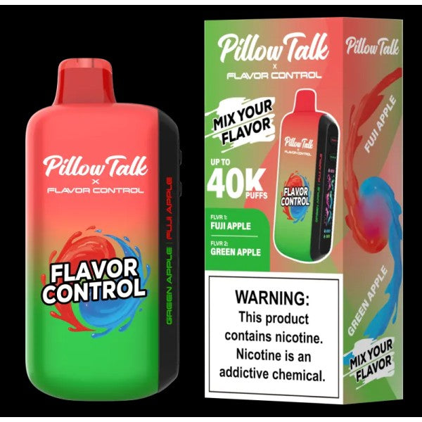 PILLOW TALK FLAVOUR CONTROL 40K FUJI APPLE & GREEN APPLE | Authentic Disposable Vape | iPuff24 Texas