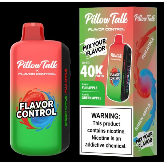 PILLOW TALK FLAVOUR CONTROL 40K FUJI APPLE & GREEN APPLE | Authentic Disposable Vape | iPuff24 Texas