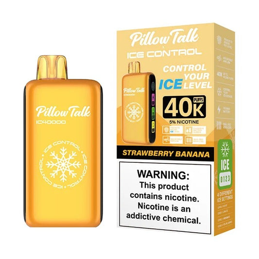 PILLOW TALK FLAVOUR CONTROL 40K STRAWBERRY & BANANA | Authentic Disposable Vape | iPuff24 Texas