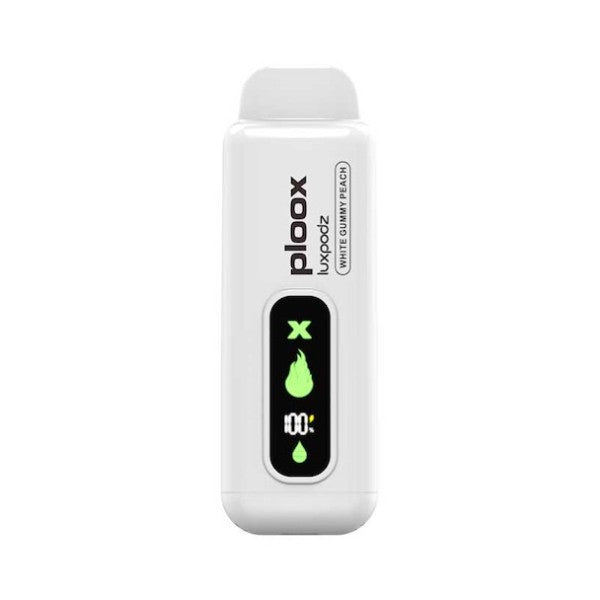 PLOOX DISPOSABLE POD 15K - WHITE GUMMY PEACH | Authentic Disposable Vape | iPuff24 Texas