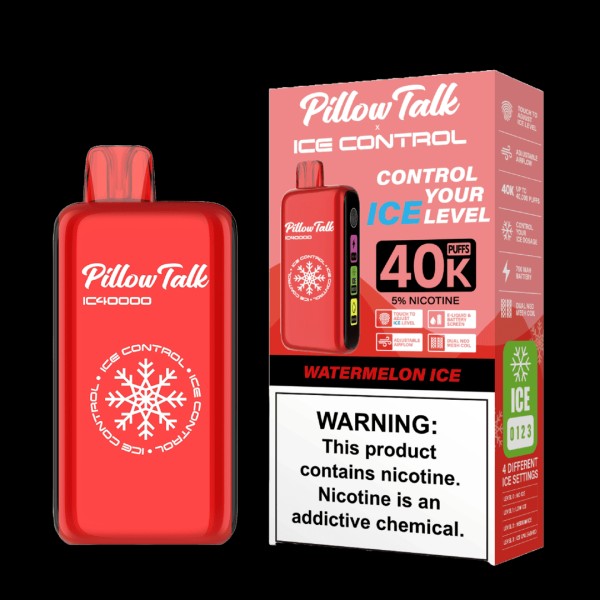 PILLOW TALK ICE CONTROL 40K WATERMELON ICE | Authentic Disposable Vape | iPuff24 Texas