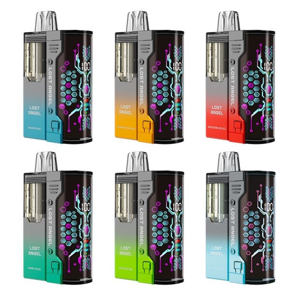 LOST ANGEL 50K DISPOSABLE KIT 20ML 5 10CT BOX | Authentic Disposable Vape | iPuff24 Texas