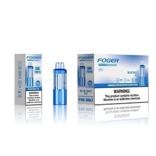 FOGER POD 30K BLUE RAZZ ICE | Authentic Disposable Vape | iPuff24 Texas