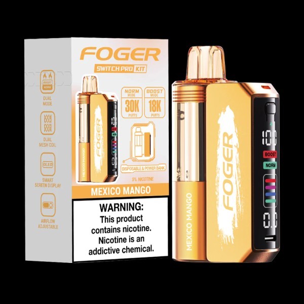 FOGER 30K SWITCH PRO KIT MEXICO MANGO | Authentic Disposable Vape | iPuff24 Texas