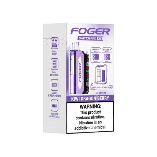 FOGER 30K SWITCH PRO KIT KIWI DRAGON BERRY | Authentic Disposable Vape | iPuff24 Texas