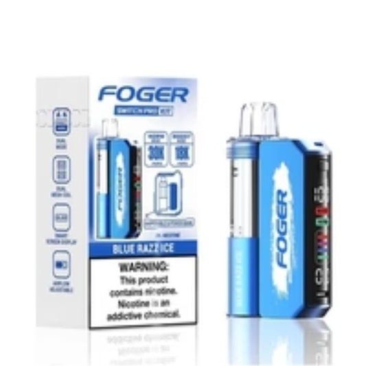 FOGER 30K SWITCH PRO KIT BLUE RAZZ ICE | Authentic Disposable Vape | iPuff24 Texas