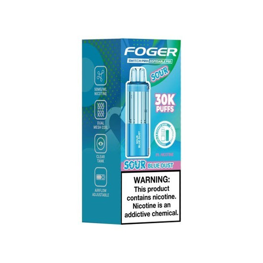 FOGER POD 30K SOUR BLUE DUST | Authentic Disposable Vape | iPuff24 Texas