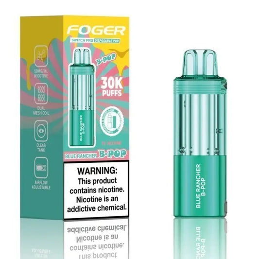 FOGER POD 30K BLUE RANCHER B POP | Authentic Disposable Vape | iPuff24 Texas