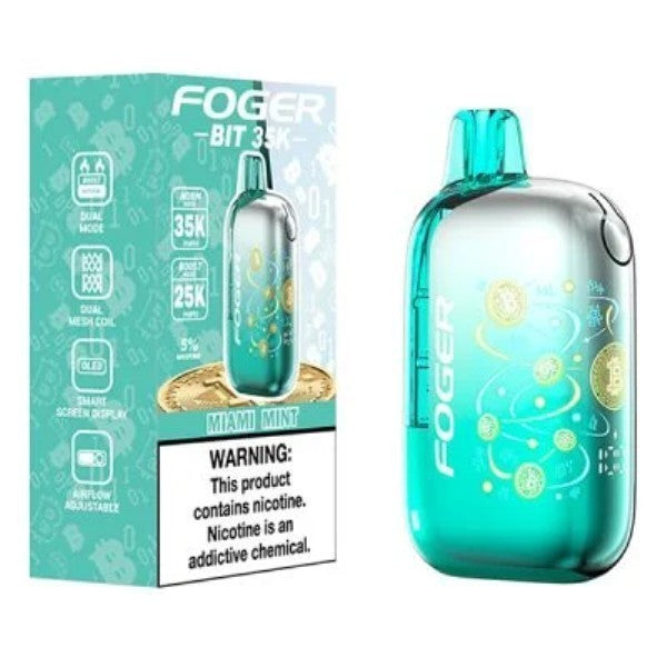 FOGER BIT 35K - MIAMI MINT | Authentic Disposable Vape | iPuff24 Texas