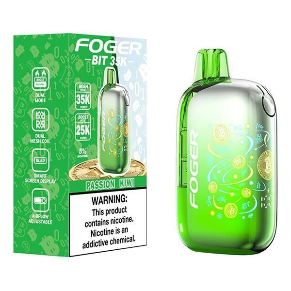 FOGER BIT 35K PASSION KIWI | Authentic Disposable Vape | iPuff24 Texas