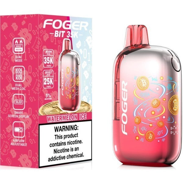 FOGER BIT 35K WATERMELON ICE | Authentic Disposable Vape | iPuff24 Texas