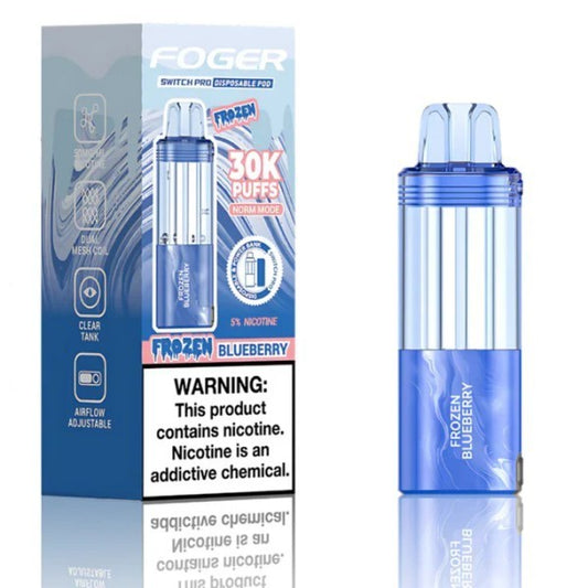FOGER POD 30K FROZEN BLUEBERRY | Authentic Disposable Vape | iPuff24 Texas