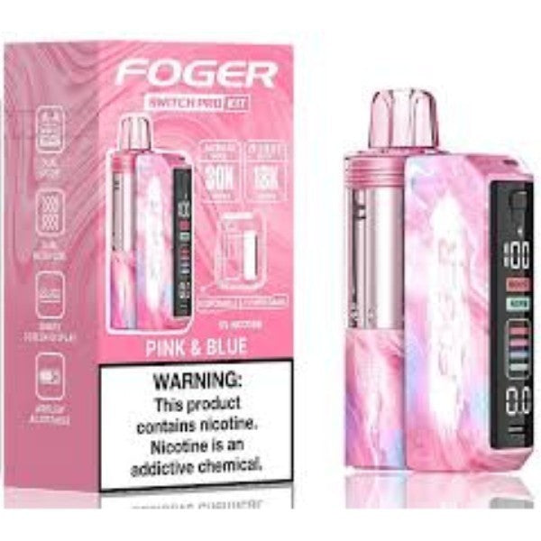 FOGER 30K SWITCH PRO KIT PINK  BLUE | Authentic Disposable Vape | iPuff24 Texas